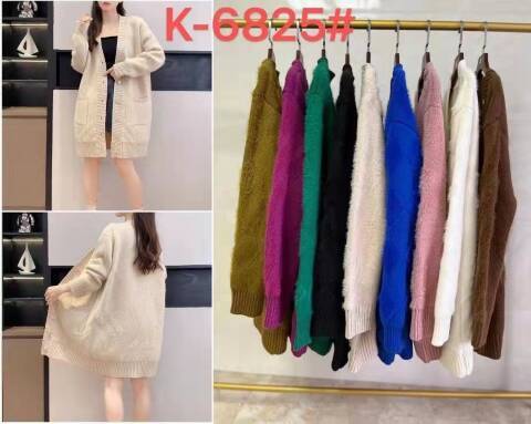Kardigan damskie K6825 Mix kolor Standard