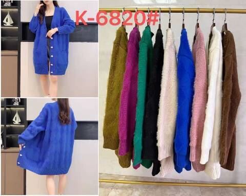 Kardigan damskie K6820 Mix kolor Standard