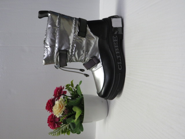 Botki Dziecięce A309 BLACK/SILVER 32-37