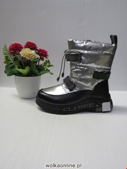 Botki Dziecięce A309 BLACK/SILVER 32-37