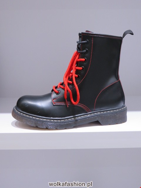 Botki Damskie JH20-581 BLACK/RED 36-41