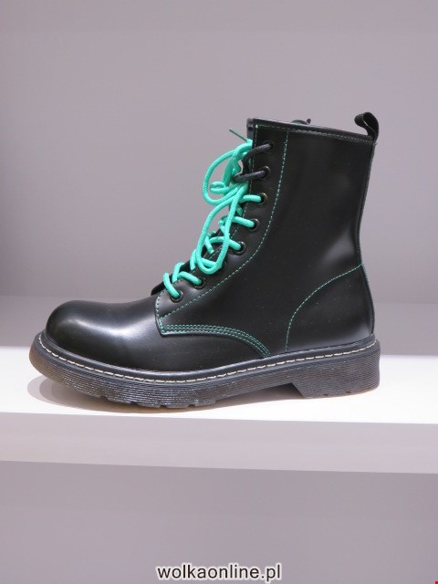 Botki Damskie JH20-581 BLACK/GREEN 36-41