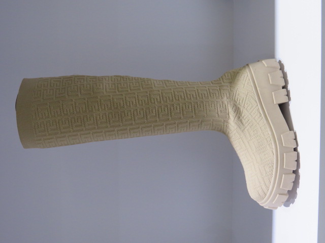 Kozaki Damskie SH009 BEIGE 36-41