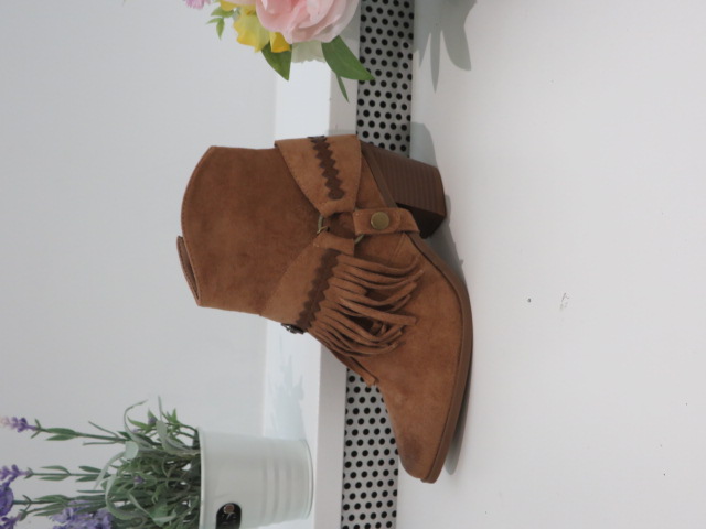 Botki Damskie 9573A CAMEL 36-41