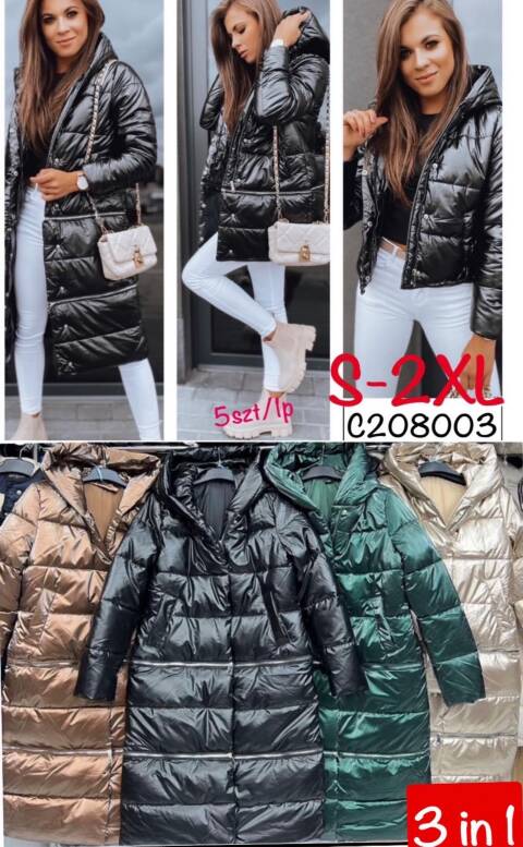 Płaszcze damskie C208003 1 kolor S-2XL 1