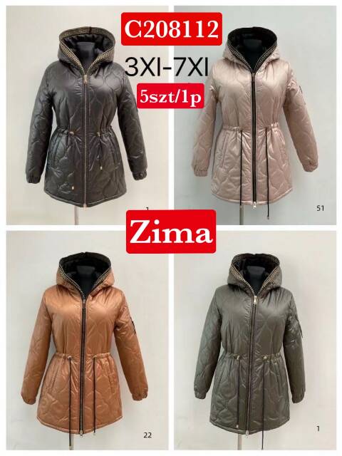 Kurtka zimowa damskie C208112 1 kolor 3XL-7XL 1