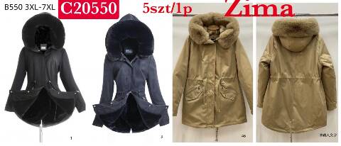 Kurtka zimowa damskie C20550 1 kolor 3XL-7XL 1