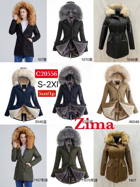 Kurtka zimowa damskie C20556 1 kolor S-2XL