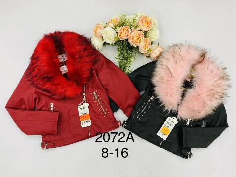 Kurtka zimowa dziewczęca 2072A Mix kolor 8-16 1