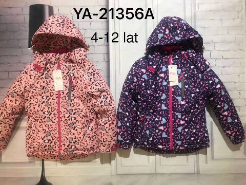 Kurtka zimowa dziewczęca YA-21356A Mix kolor 4-12
