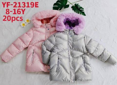 Kurtka zimowa dziewczęca YF-21319E Mix kolor 8-16 1