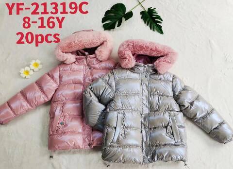 Kurtka zimowa dziewczęca YF-21319C Mix kolor 8-16