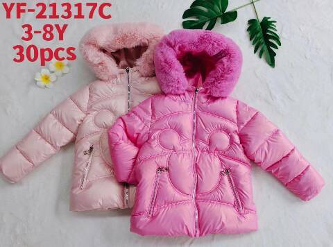 Kurtka zimowa dziewczęca YF-21317C Mix kolor 3-8 1
