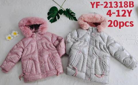Kurtka zimowa dziewczęca YF-21318B Mix kolor 4-12 1