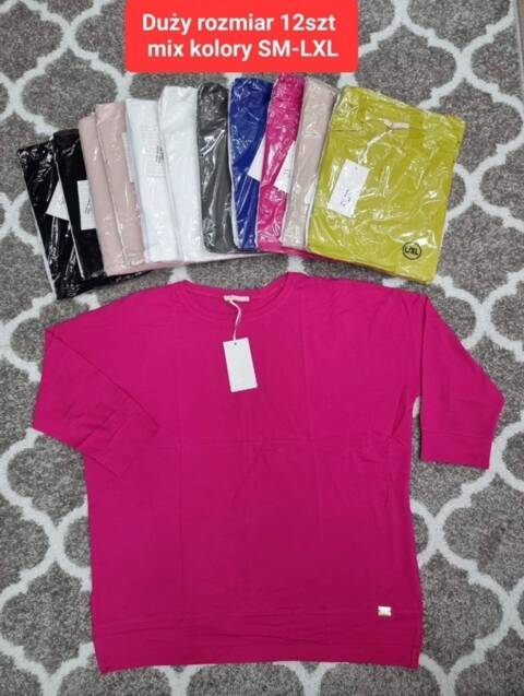 Bluza damskie 4353 Mix kolor S/M-L/XL (Towar Tureckie)