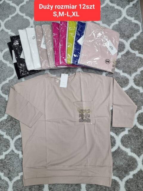 Bluza damskie 4356 Mix kolor S/M-L/XL (Towar Tureckie)