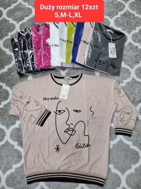 Bluza damskie 4361 Mix kolor S/M-L/XL (Towar Tureckie) 1