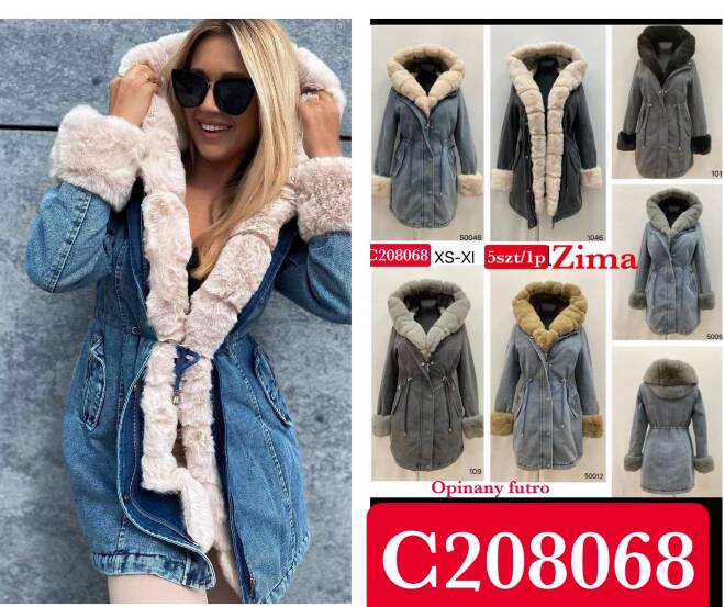 Płaszcze damskie C208068 1 kolor  XS-XL 1