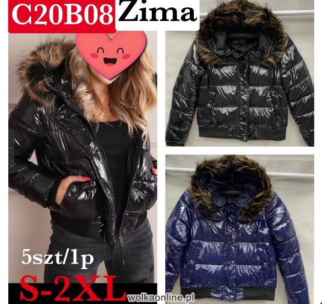 Kurtka damskie zimowa C20B08 1 kolor  S-2XL