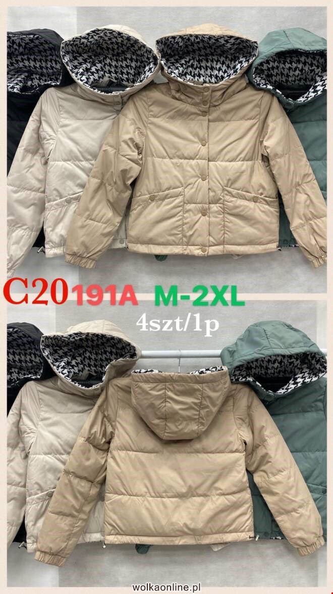 Kurtka damskie zimowa C20191A 1 kolor  M-2XL