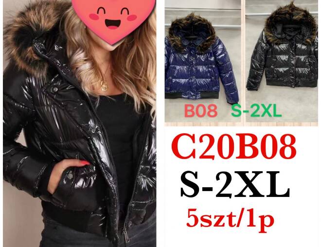 Kurtka damskie zimowa C20B08 1 kolor  S-2XL 1