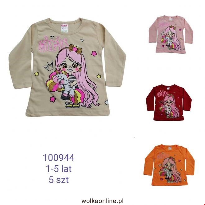 Bluzki dziewczęce 100944 1 kolor  1-5 (Towar Tureckie)