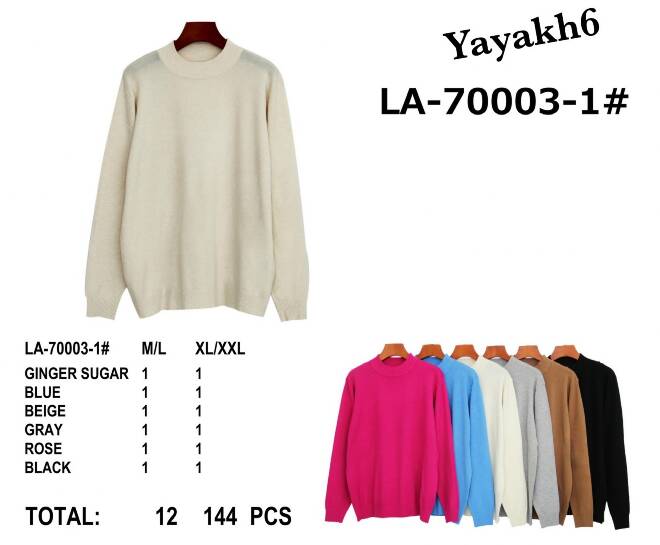 Sweter damskie LA-70003-1 Mix KOLOR  M-2XL