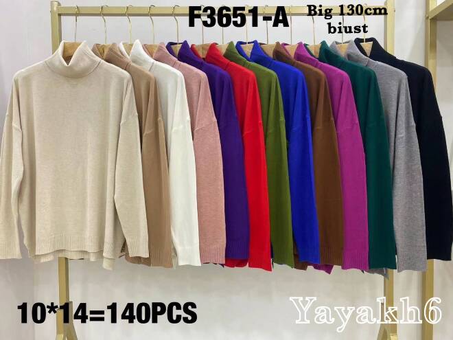 Sweter damskie F3651-A Mix KOLOR  Standard