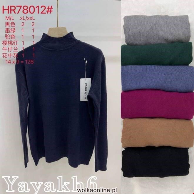 Sweter damskie HR78012 Mix KOLOR  M-2XL