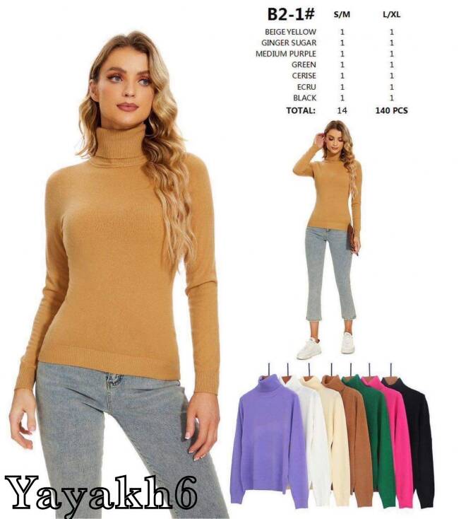 Sweter damskie B2-1 Mix KOLOR  S/M-L/XL 1