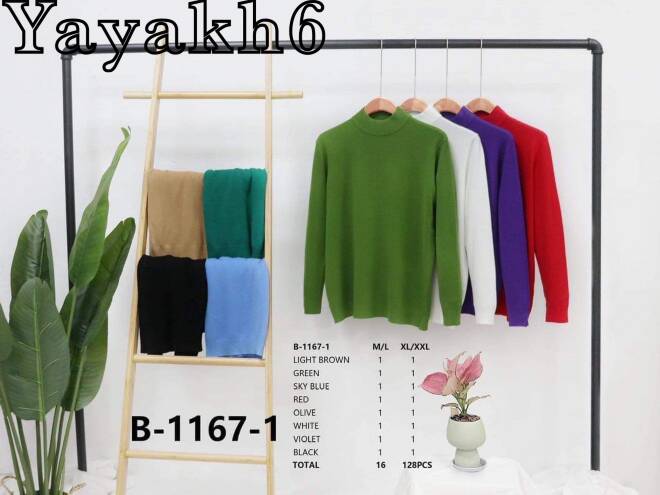 Sweter damskie B-1167-1 Mix KOLOR  M-2XL