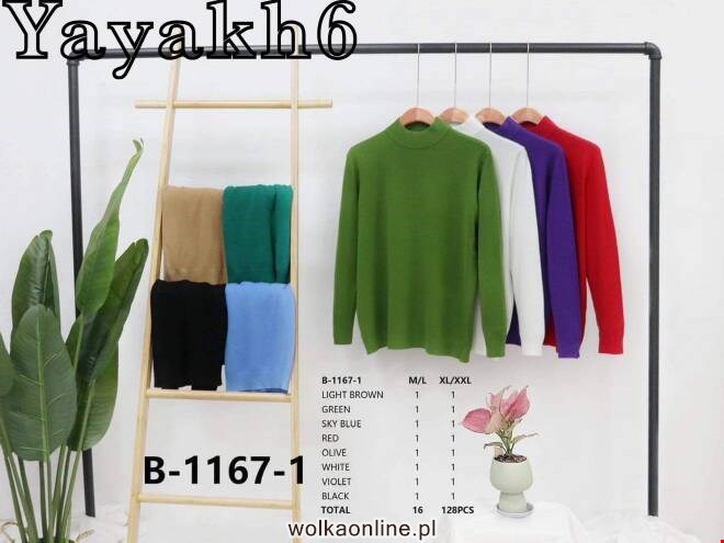 Sweter damskie B-1167-1 Mix KOLOR  M-2XL