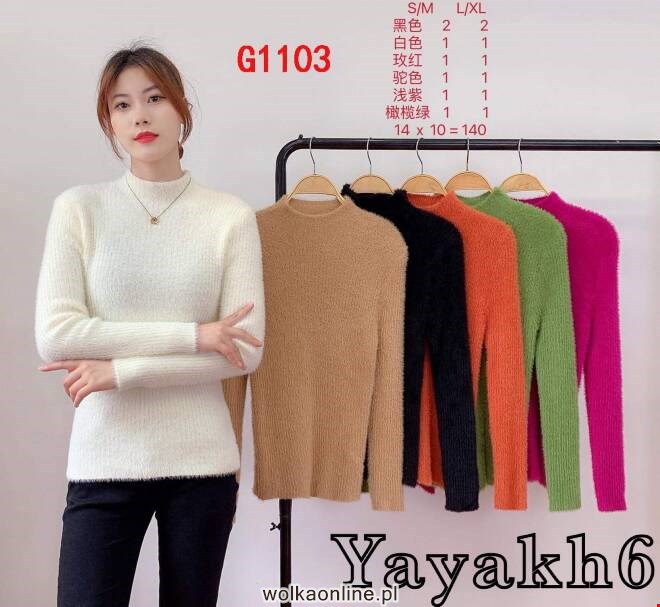 Sweter damskie G1103 Mix KOLOR  S/M-L/XL