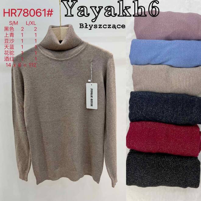 Sweter damskie HR78061 Mix KOLOR  S/M-L/XL 1
