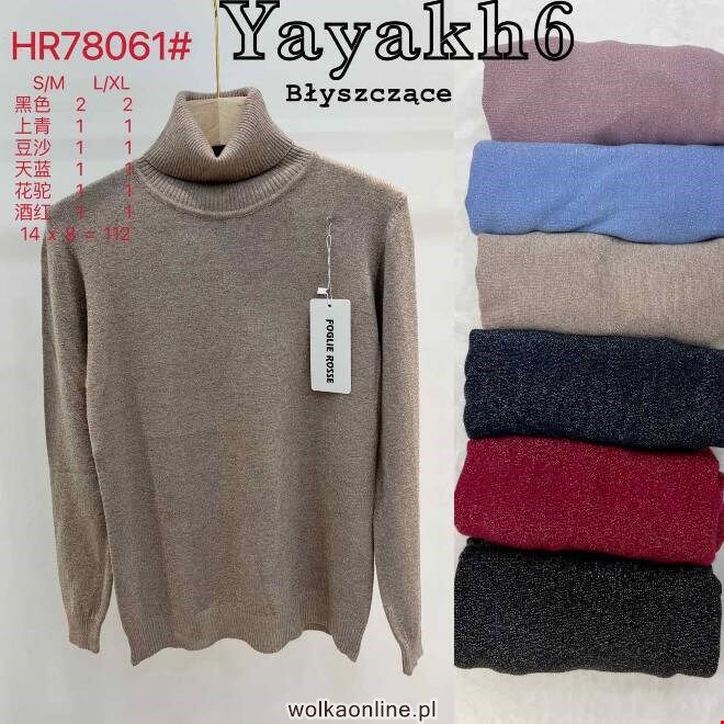 Sweter damskie HR78061 Mix KOLOR  S/M-L/XL