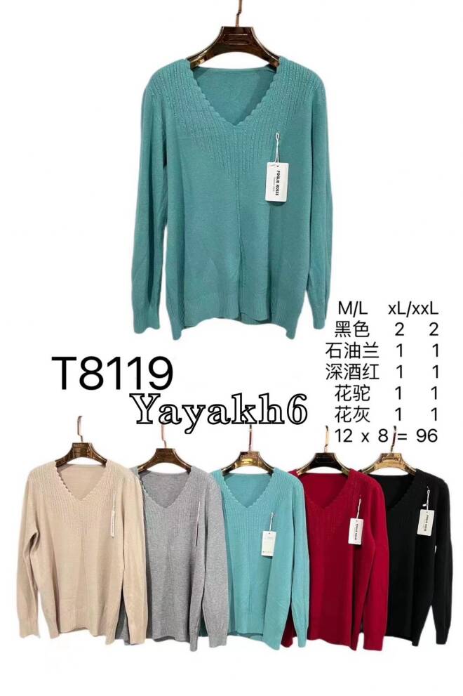 Sweter damskie T8119 Mix KOLOR  M-2XL 1