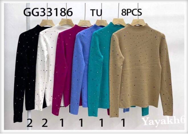 Sweter damskie GG33186 Mix KOLOR  Standard