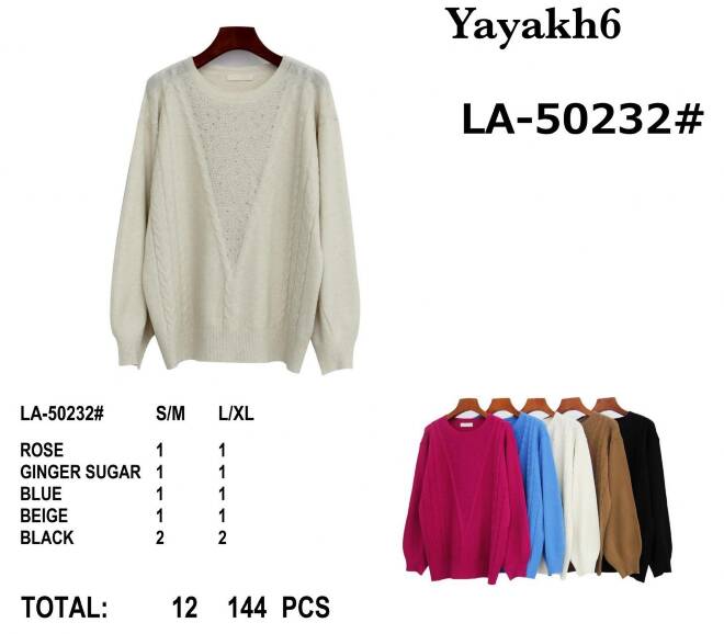 Sweter damskie LA-50232 Mix KOLOR  Standard