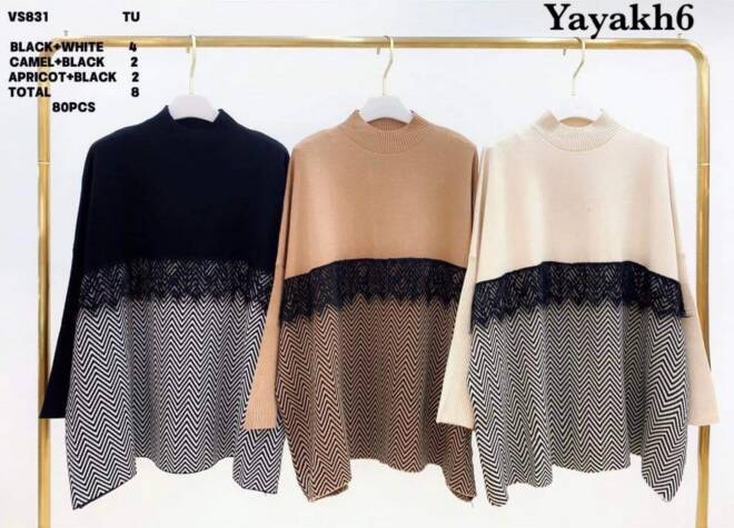 Sweter damskie VS831 Mix KOLOR  Standard