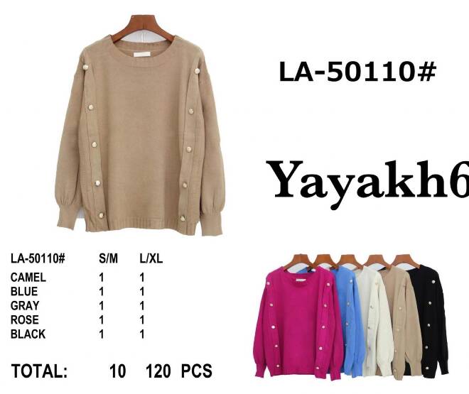 Sweter damskie LA-50110 Mix KOLOR  S/M-L/XL 1