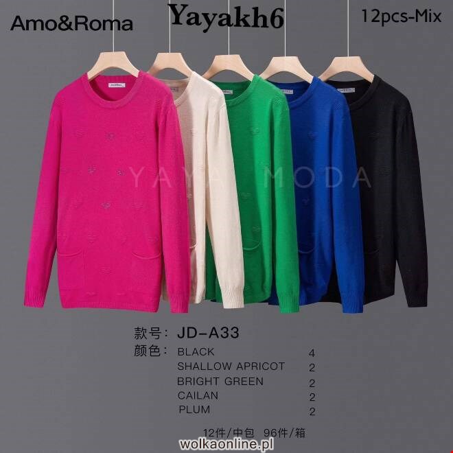 Sweter damskie JD-A33 Mix KOLOR  Standard