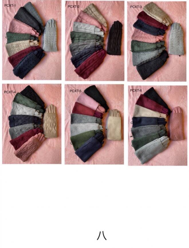 Rękawiczki damskie 9008 Mix KOLOR  Standard 1