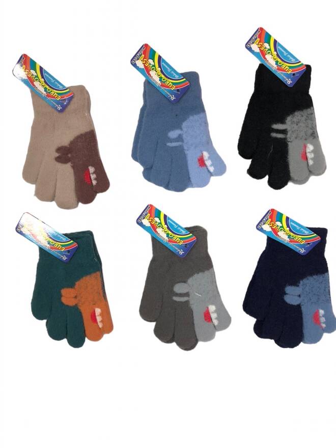 Rękawiczki dziecięce 9051 Mix KOLOR  Standard