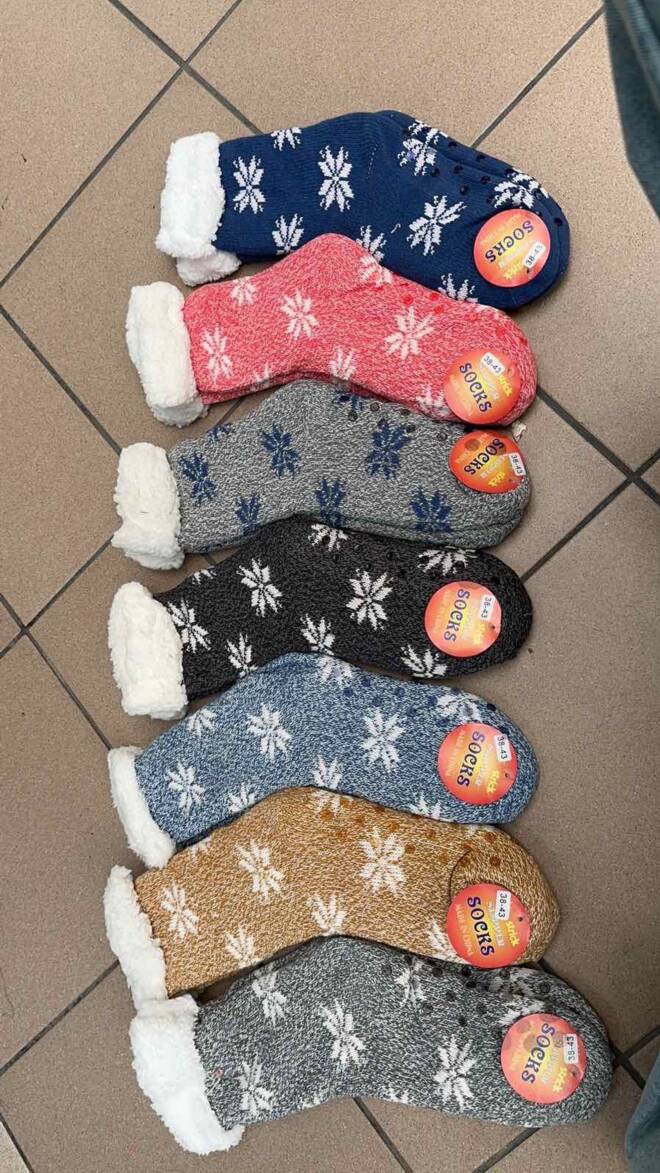 Kapcie-skarpety damskie 9185 Mix KOLOR  35-42