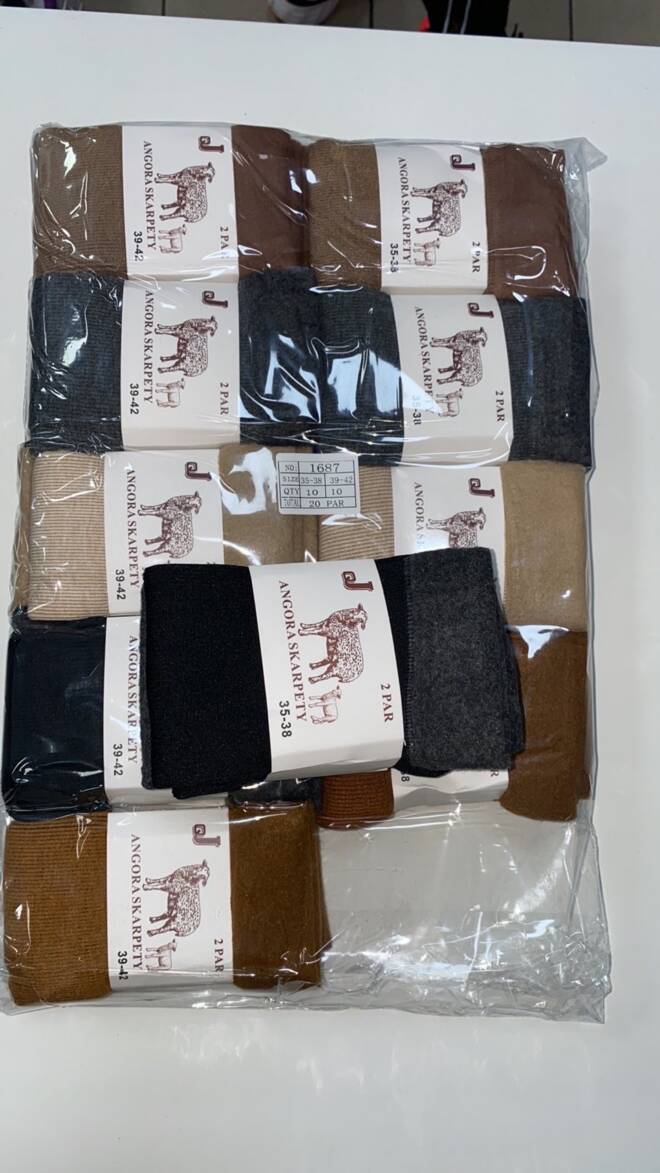 Skarpety angora damskie 9205 Mix KOLOR  35-42