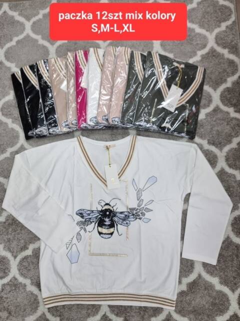 Bluza damskie 9311 Mix kolor Standard (Towar Tureckie)