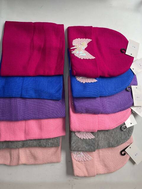 Czapka dziewczęca 9397 Mix kolor Standard