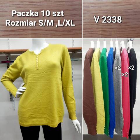 Sweter damskie V2338 Mix kolor S/M-L/XL 1