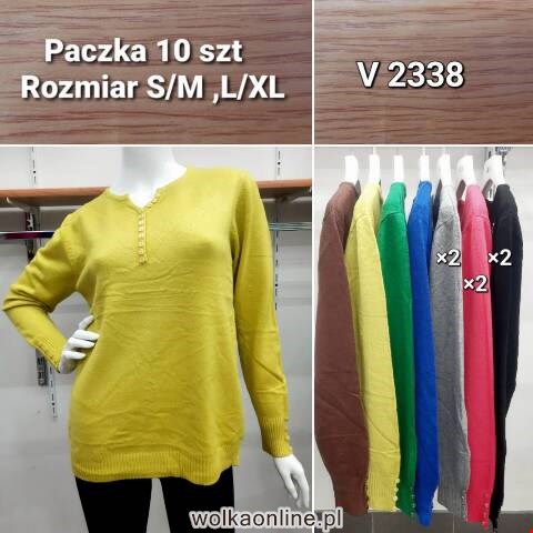Sweter damskie V2338 Mix kolor S/M-L/XL