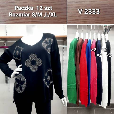 Sweter damskie V2333 Mix kolor S/M-L/XL 1